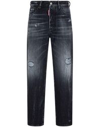 DSquared² - Gerade Jeans in Distressed-Optik - Lyst