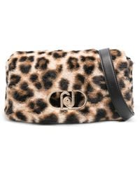Liu Jo - Leopard-Print Chain-Strap Bag - Lyst