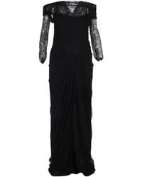 Rhea Costa - Ines Lace-Detail Maxi Dress - Lyst