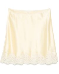 Doen - Giulietta Lace-Trim Skirt - Lyst