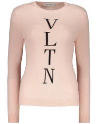Valentino Garavani - Logo-Print Sweater - Lyst