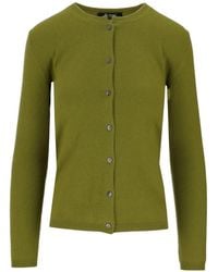 LA ROSE - Round-Neck Cardigan - Lyst
