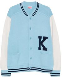 KENZO - Cardigan Varsity À Logo Brodé - Lyst