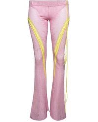 Roberta Einer - Broek Met Bloemenapplicatie - Lyst