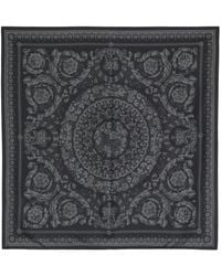 Versace - Foulard En Soie À Imprimé Barocco - Lyst