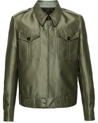 Tom Ford - Belted Wool-blend Military Jacket - Lyst