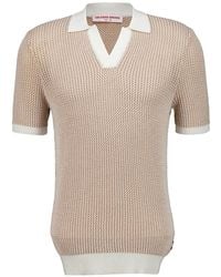 Orlebar Brown - Horton Chevron-Crochet Polo Shirt - Lyst