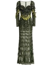 Elie Saab - Sweethheart-Neck Maxi Dress - Lyst