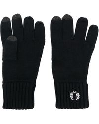 fred perry leather gloves