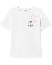 Twinset - T-Shirt Mit Grafischem Print - Lyst