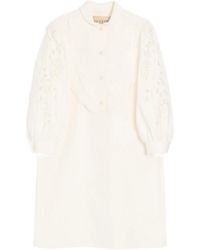 Valentino Garavani - Broderie-Anglaise Shirt Dress - Lyst