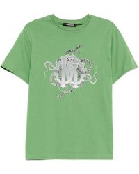 Roberto Cavalli - Graphic-Print Cotton T-Shirt - Lyst
