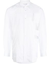 Comme des Garçons - Panelled Cut-Out Cotton Shirt - Lyst