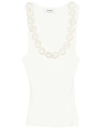 Sandro - Floral-Appliqué Top - Lyst