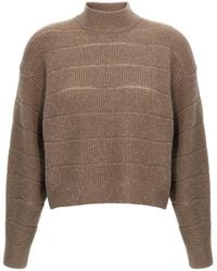 Brunello Cucinelli - Pull Brodé De Sequins - Lyst