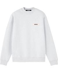 Jacquemus - Light Sweatshirt With Gros Grain Logo - Lyst