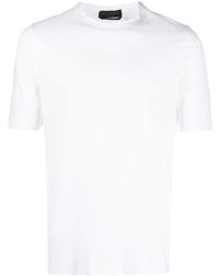 Dell'Oglio - T-Shirt mit rundem Ausschnitt - Lyst