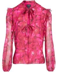 Giambattista Valli - Floral-Print Silk-Georgette Blouse - Lyst