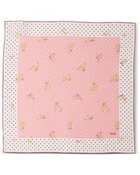 Prada - Printed Silk Twill Scarf 55 - Lyst