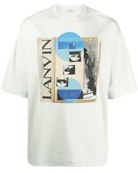 Lanvin - Short-sleeved T-shirt With Graphic Print - Lyst