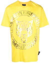 Philipp Plein - Tiger-Head Logo-Print T-Shirt - Lyst