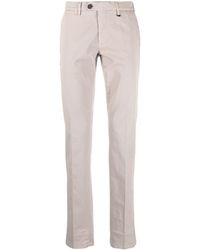 Canali - Pantalon chino en coton à plis marqués - Lyst
