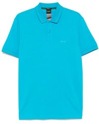 BOSS - Stripe-Trim Polo Shirt - Lyst