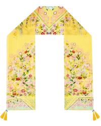 CAMILLA - Floral Crinkle Scarf - Lyst