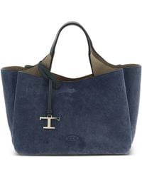 Tod's - Mini Shopper Aus Wildleder - Lyst