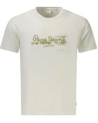 Pepe Jeans - Logo-Print Cotton T-Shirt - Lyst