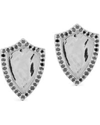 Mateo - Shield Diamond Cufflinks - Lyst