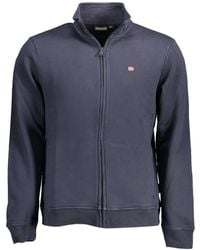 Napapijri - Zip-Up Cotton Sweatshirt - Lyst