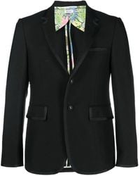 Thom Browne - Satin-Trim Wool Blazer - Lyst