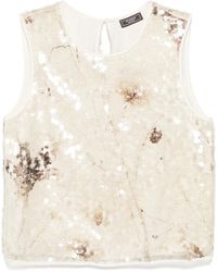 Peserico - Sequinned Lurex Top - Lyst
