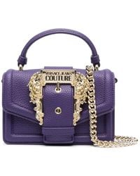 Versace Jeans Couture - ロゴバックル ハンドバッグ - Lyst