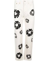 DENIM TEARS - X Levi's Wreath-Print Straight-Leg Jeans - Lyst