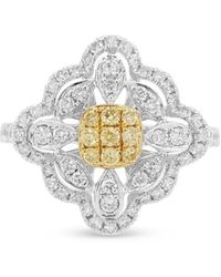 HYT Jewelry - 18Kt And Platinum Diamond Ring - Lyst