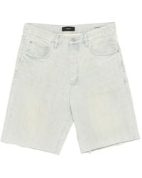 Purple Brand - Striped Raw-Cut Shorts - Lyst