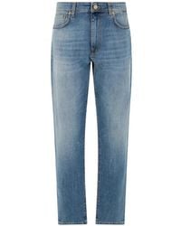 Slowear - Faded-Effect Five-Pocket Jeans - Lyst