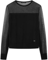 ARMANI EXCHANGE - Semi-Transparenter Pullover - Lyst