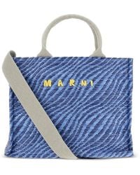 Marni - Small Tote Bag With Print - Lyst
