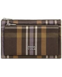 Bimba Y Lola - Hunter Tartan Jacquard Pocket Purse - Lyst