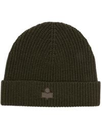 Isabel Marant - Ribbed Logo Beanie - Lyst