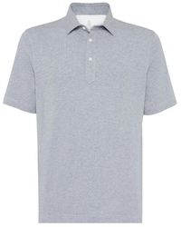 Brunello Cucinelli - Polo Con Ricamo Logo - Lyst