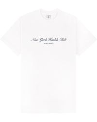 Sporty & Rich - Ny Health Club Cotton T-shirt - Lyst