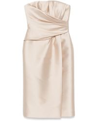 Alberta Ferretti - Strapless Midi-Jurk - Lyst