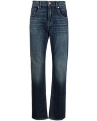 7 For All Mankind - Straight Katoenen Jeans - Lyst