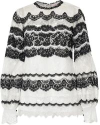 Carolina Herrera - レースディテール トップ - Lyst