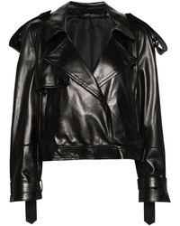 Salvatore Santoro - Single-breasted Leather Jacket - Lyst