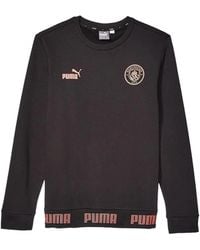 PUMA - Manchester City Logo-Detail Sweatshirt - Lyst